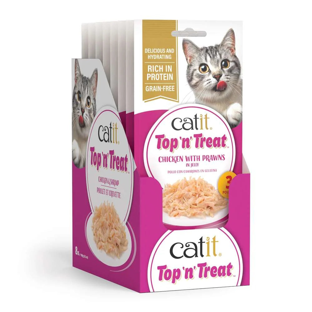 Catit Top n Treat Chicken & Shrimp 8 Pack (24x60g)