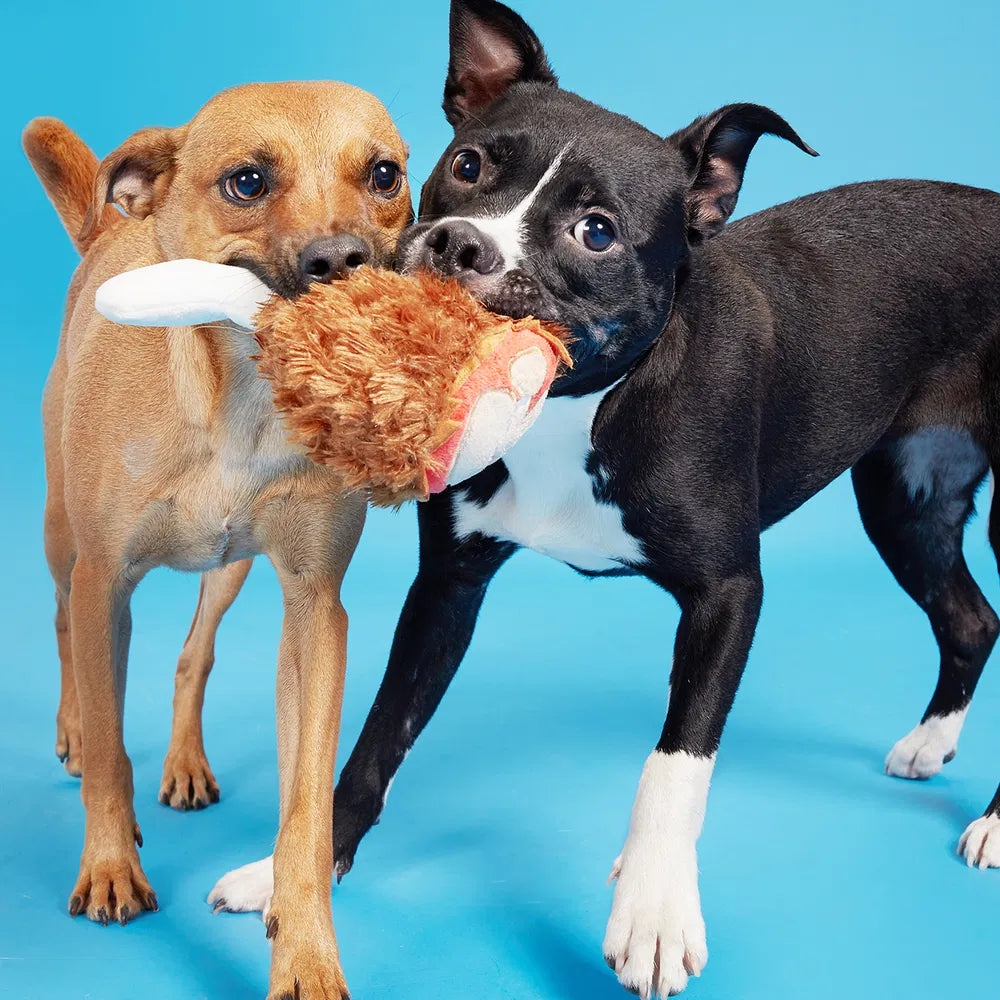 BARK Tavern Turkey Leg Plush Dog Toy