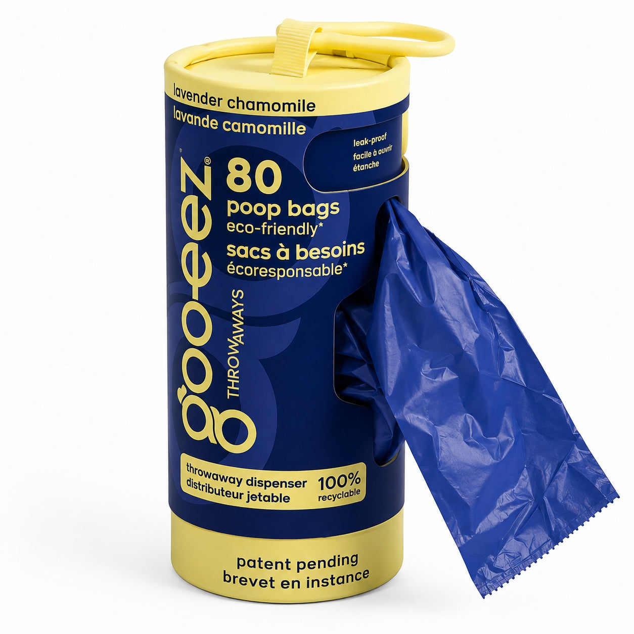 Goo-eez Dog Poo Bag Dispenser - Lavender Chamomile (80 Bags)
