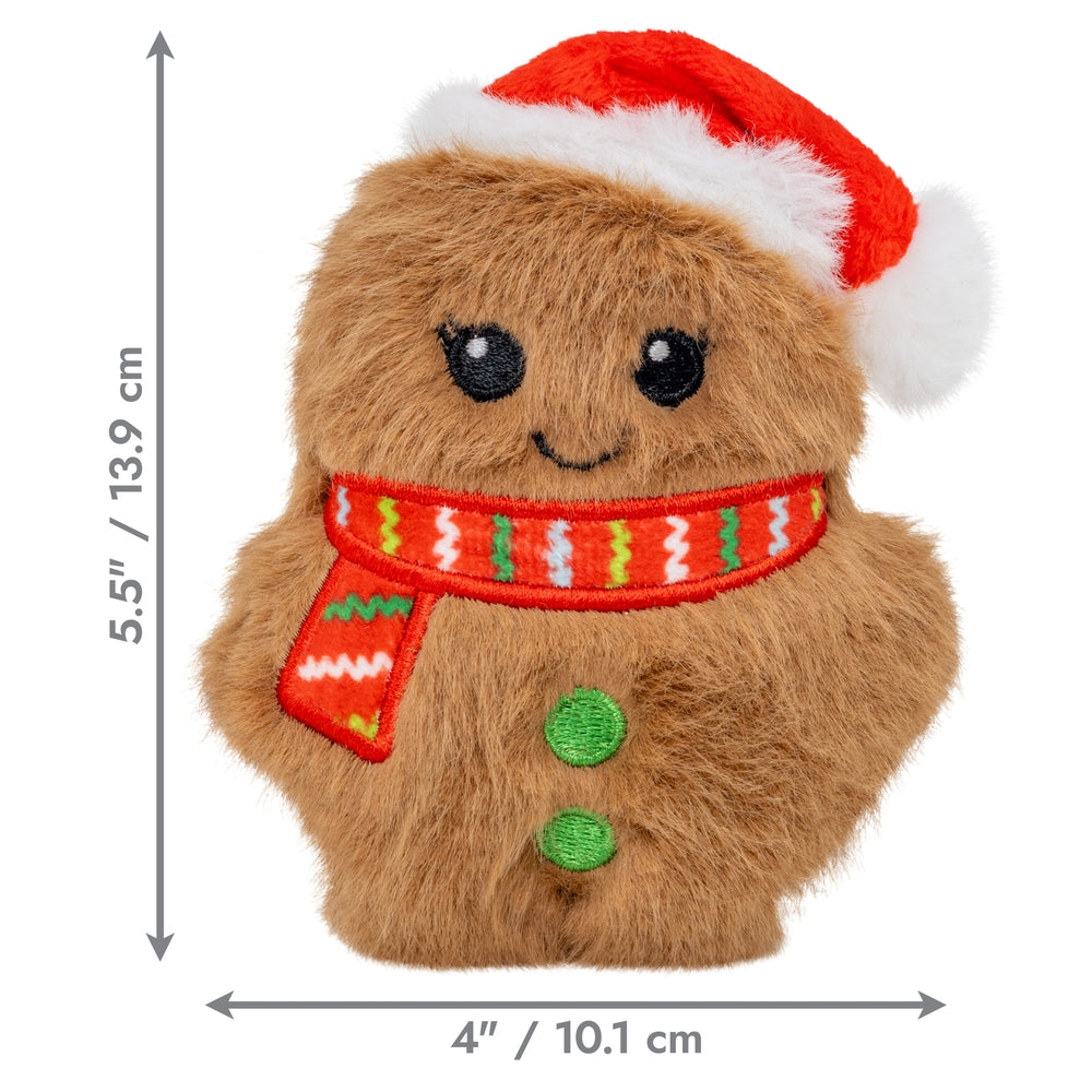 KONG Holiday Snuzzles Mini Santa Gingerbread