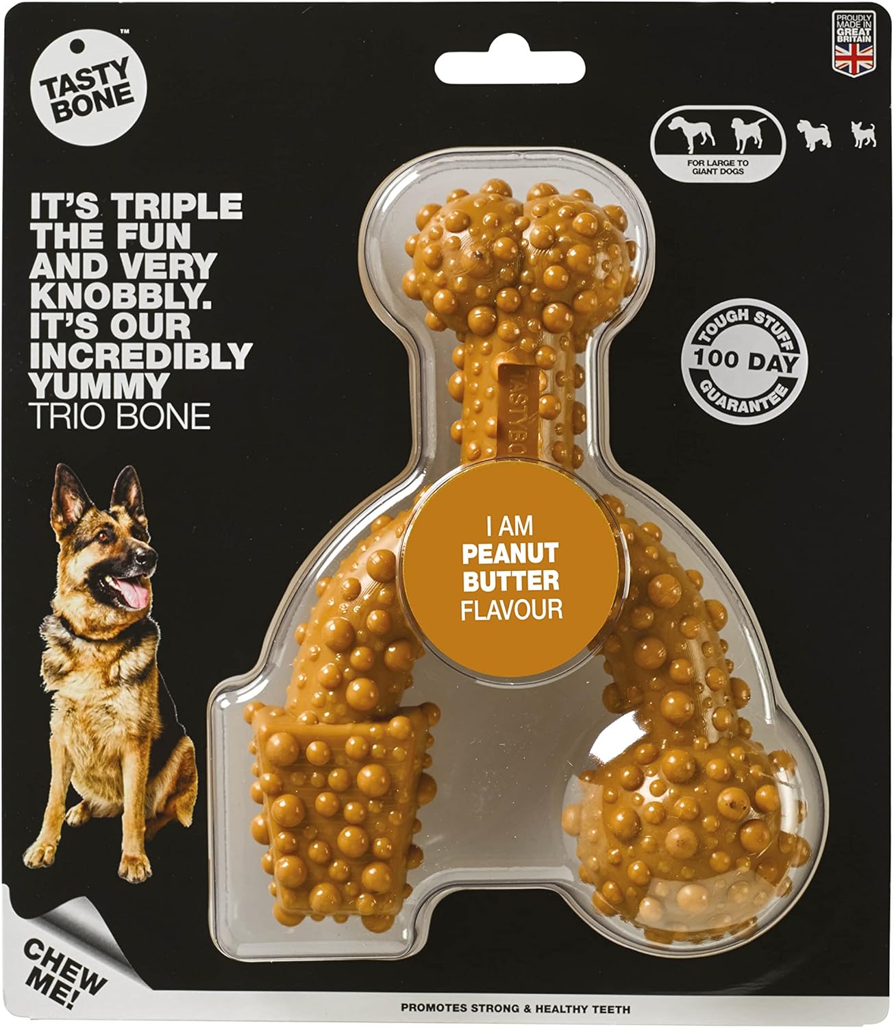 TastyBone TRIO Tough Nylon Dog Chews for Large Dogs 5 Flavours