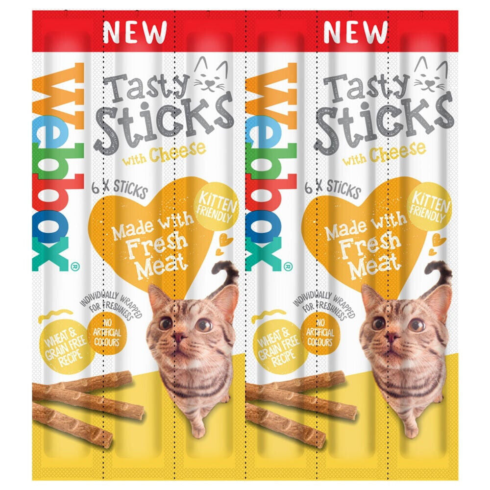 Webbox Tasty Sticks Cat Treats Cheese