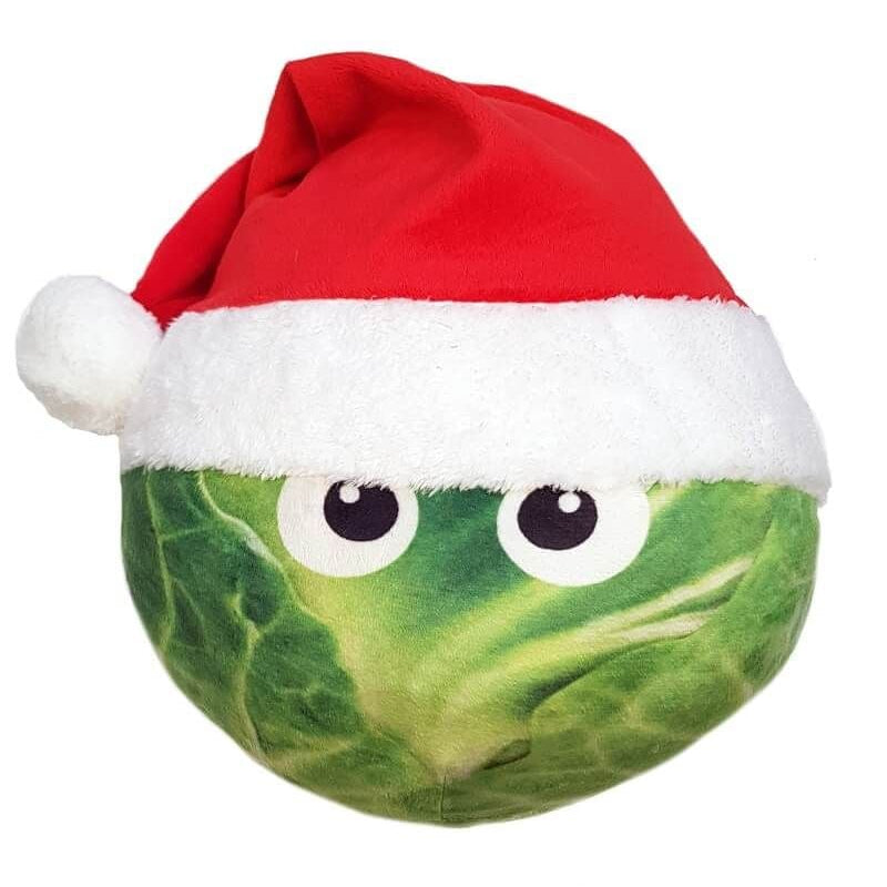 Ancol Christmas Dog Toy 2022 - Brussels Sprout O Claus with Christmas Hat