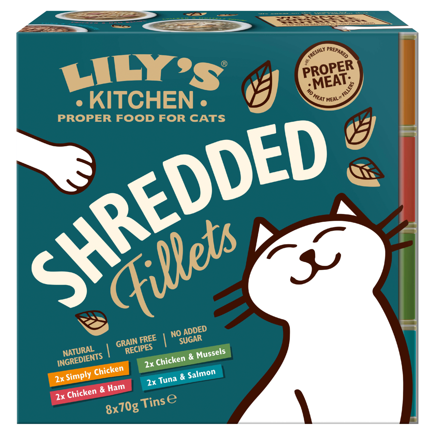 Lilys Kitchen Shredded Fillets 8 x 70g Multipack