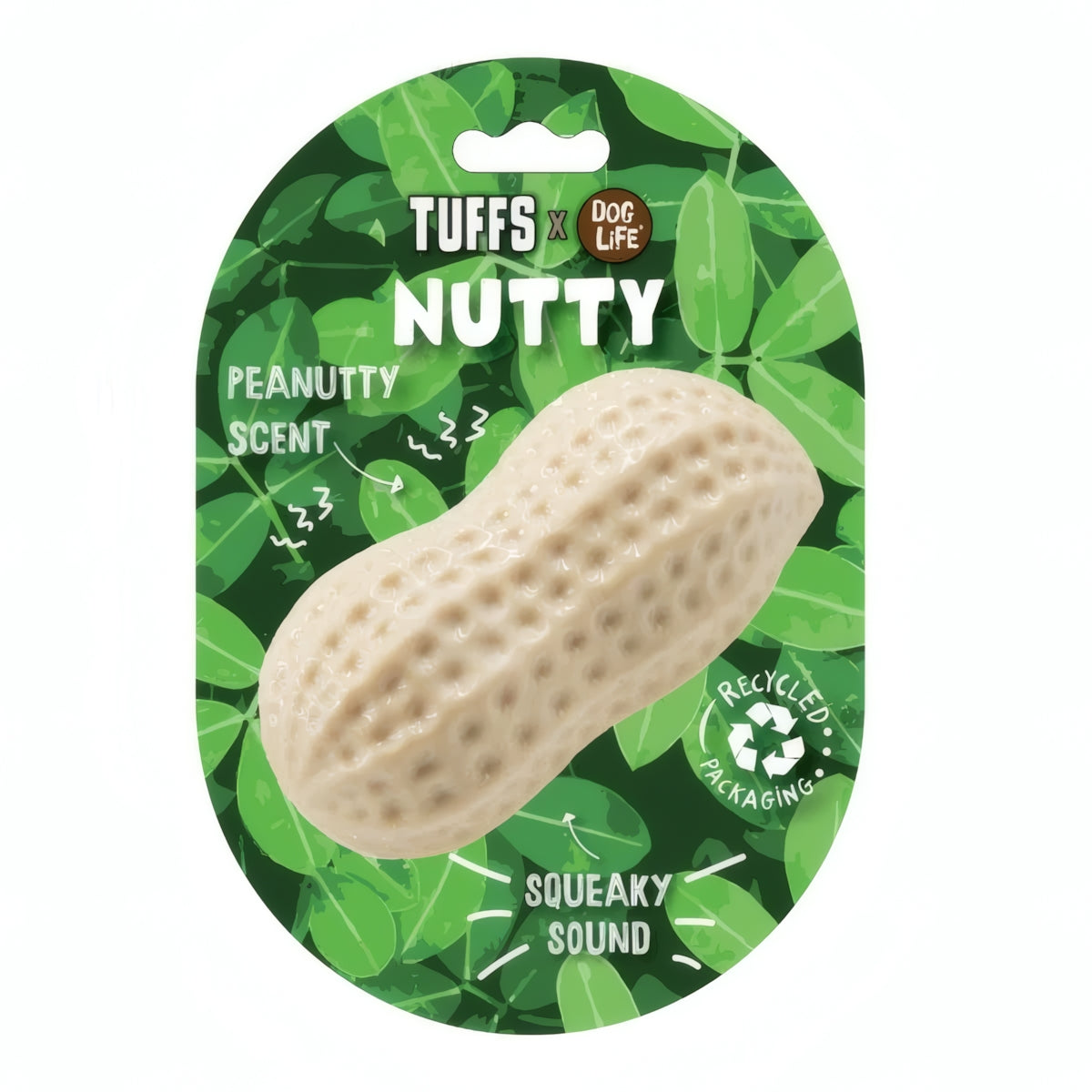 TUFFS x Dog Life Nutty Peanut Scented Squeaky Dog Toy
