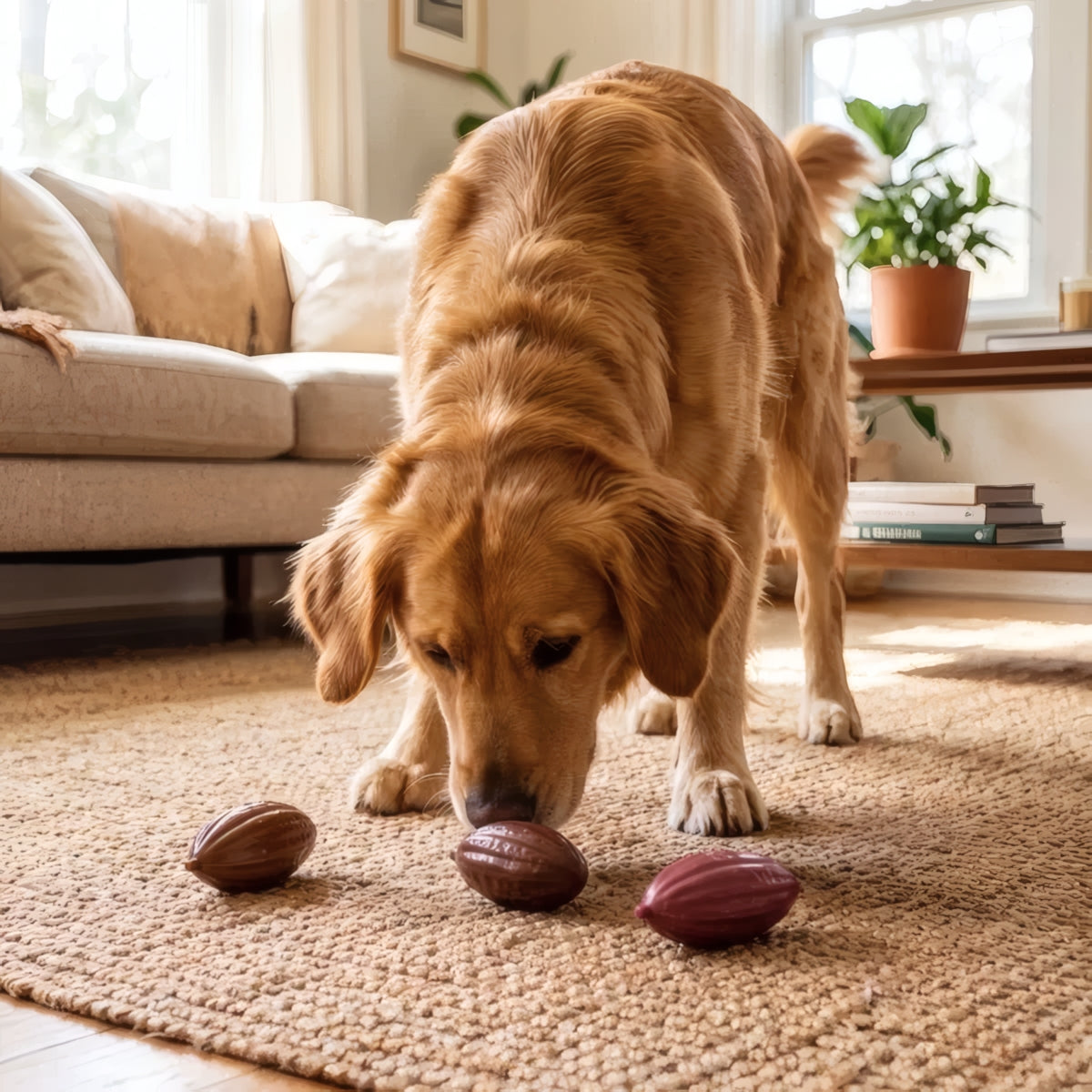 TUFFS x Dog Life Choccy Cocoa Pod Scented Squeaky Dog Toy