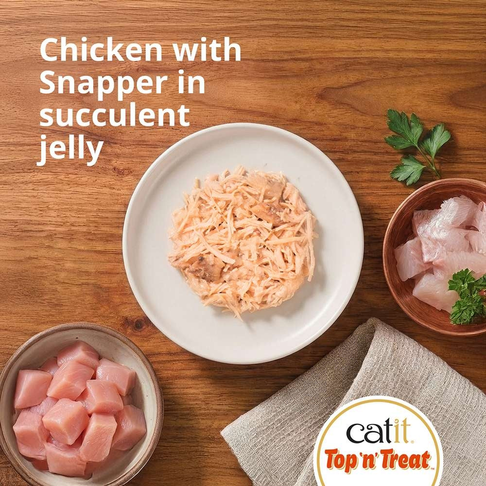 Catit Top n Treat Chicken & Snapper 8 Pack (24x60g)