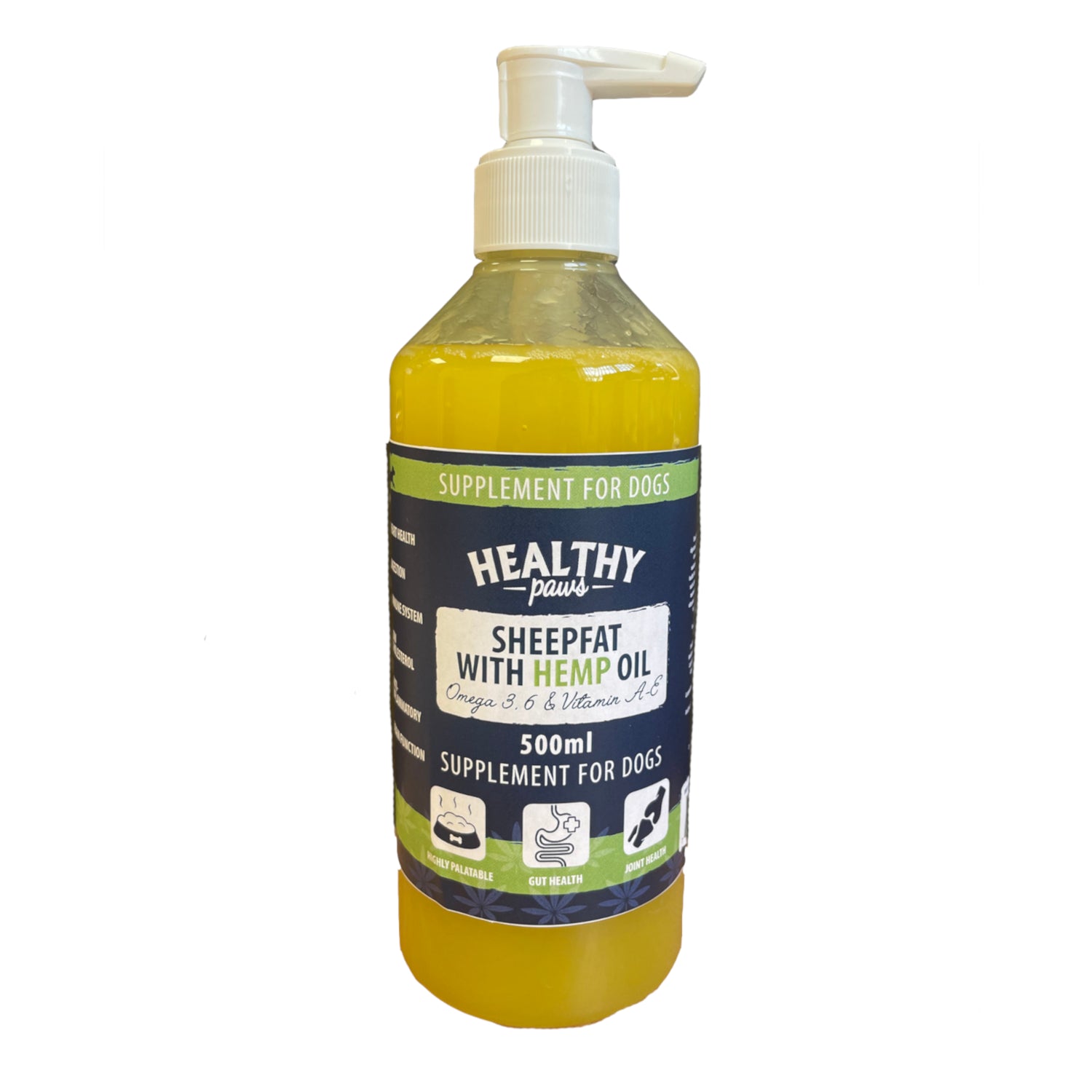 Healthy Paws Dog Supplements Sheepfat with Hempseed Oil 500ml