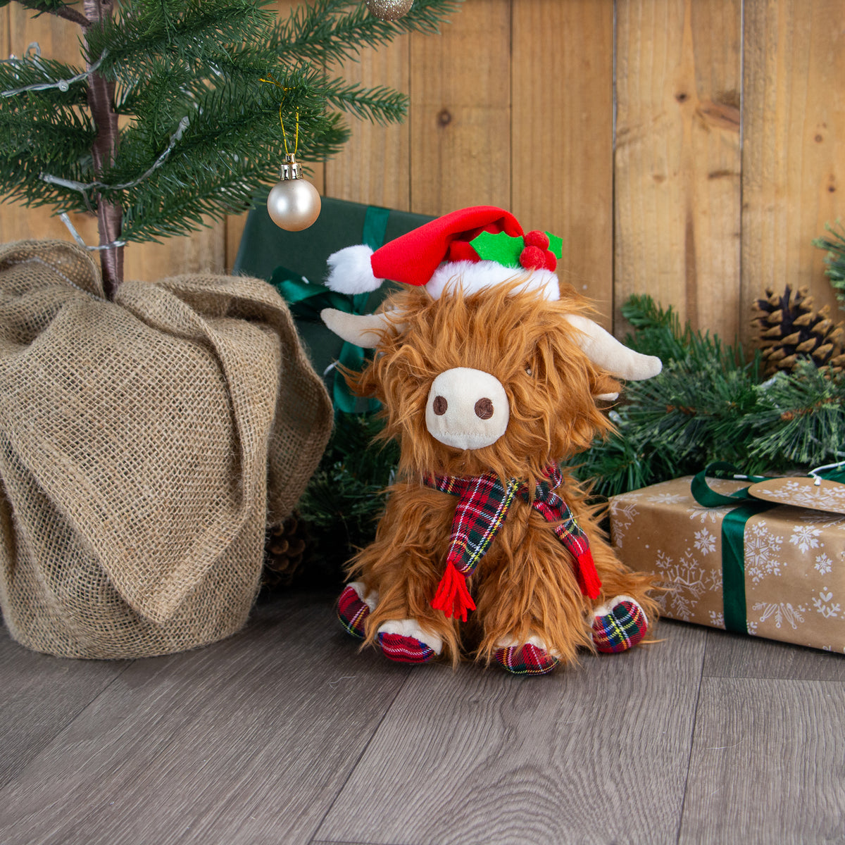 Ancol Xmas Toys 2026 Festive Fergus Highland Cow <xmas>