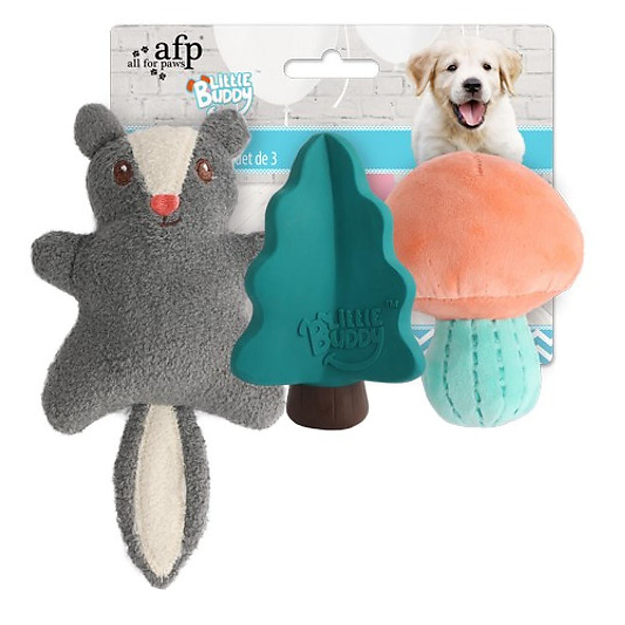 All for Paws Little Buddy Woodland Puppy Toys 3pk