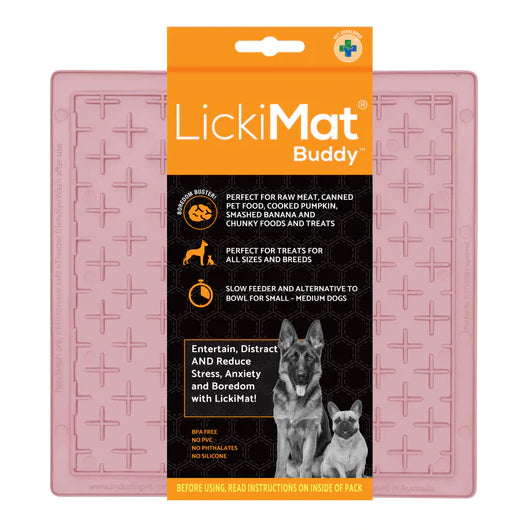 LickiMat Dog Lick Mats Slow Feeders Classic Buddy 10 Colours