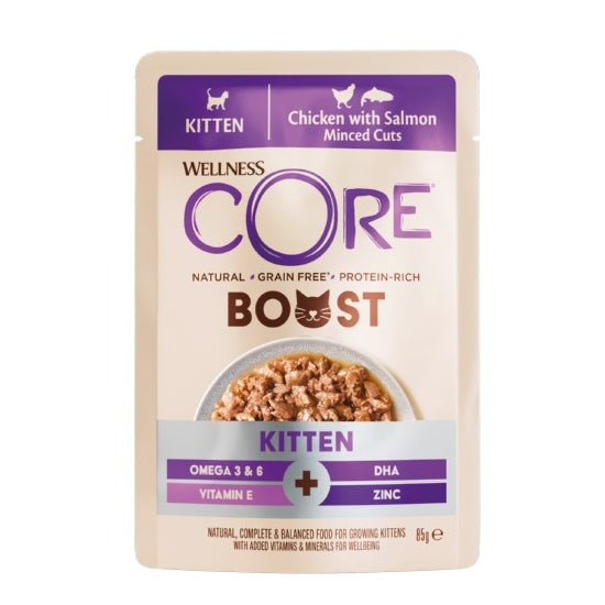 Wellness CORE Cat Boost Kitten Chicken with Salmon 14 x 85g
