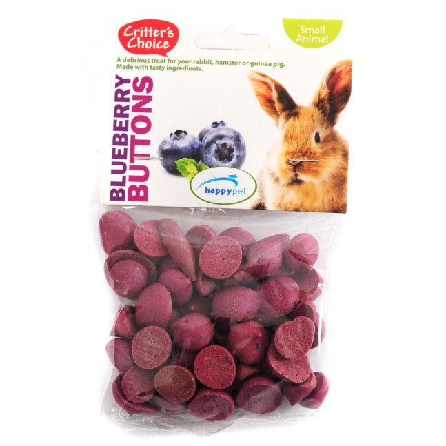 Critter's Choice Small Animal Treats Blueberry Buttons 40g