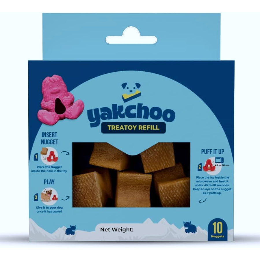 Yakchoo Yak Chew Nugget Refills – 10 Pack Natural Dog Treats 140g