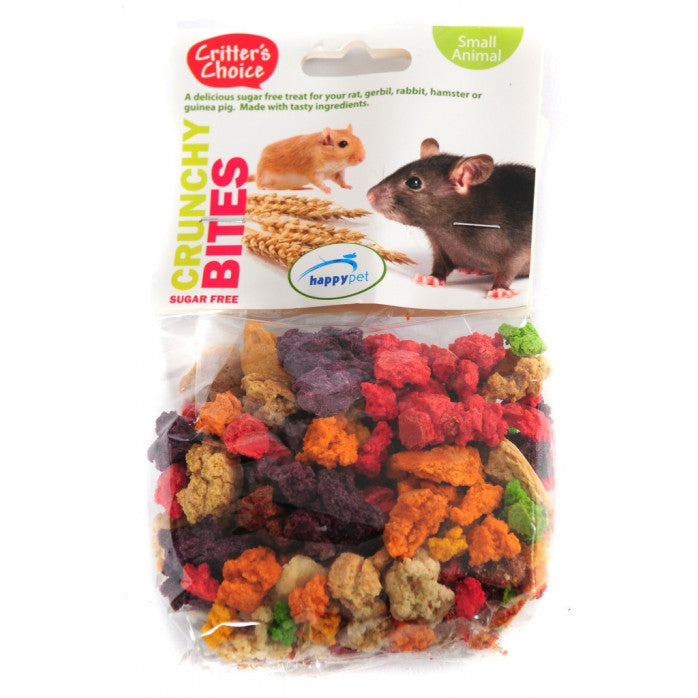 Critter's Choice Small Animal Treats Crunchy Bites 100g
