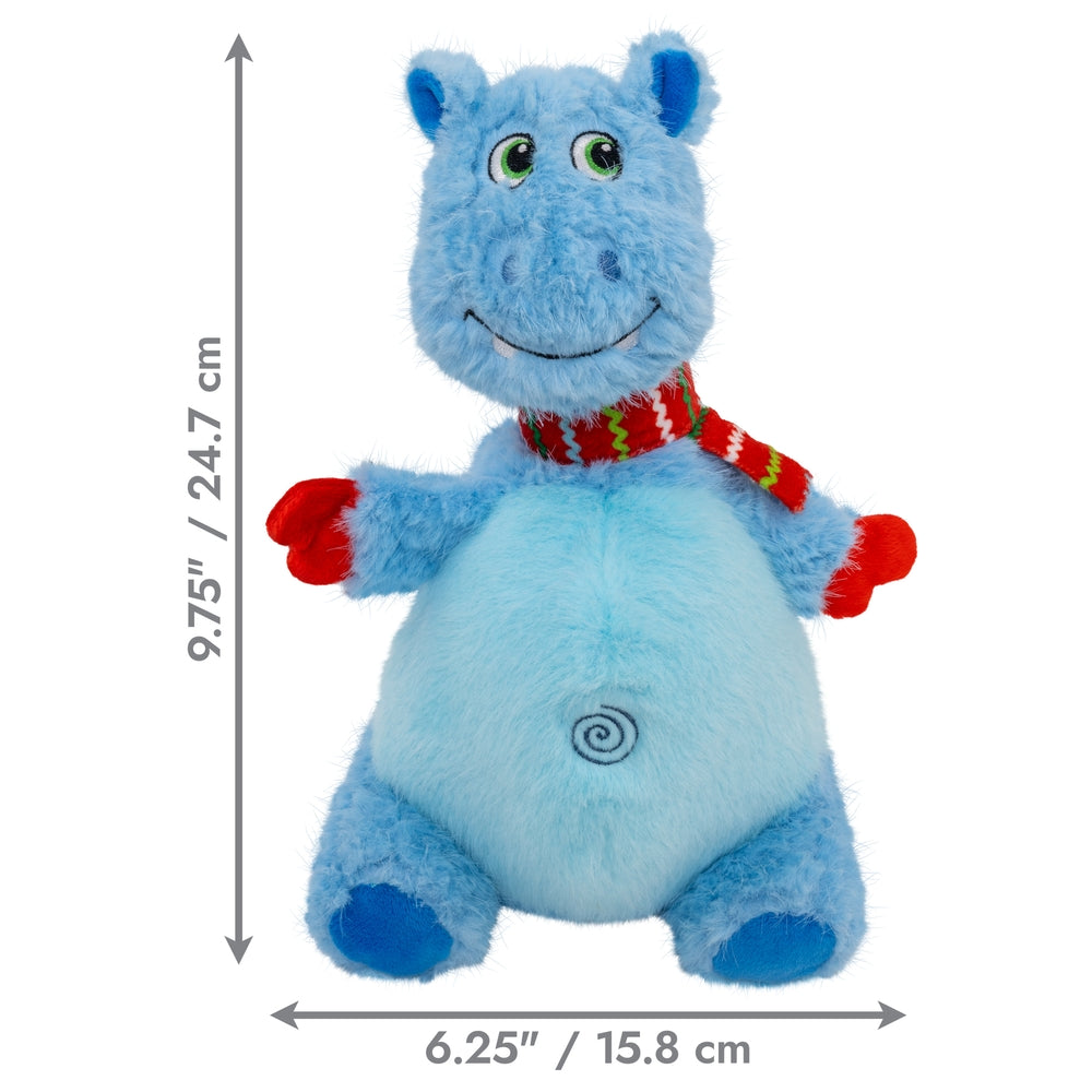 KONG Holiday Knots Belly Hippo Blue
