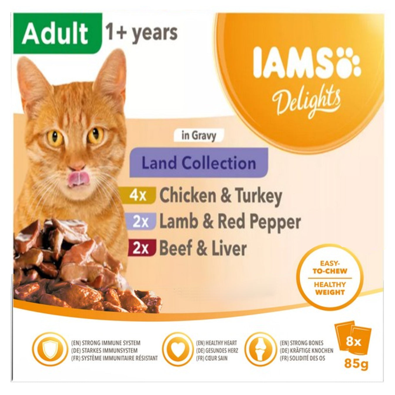 IAMS Delights Adult Land Collection in Gravy 8 x 85g