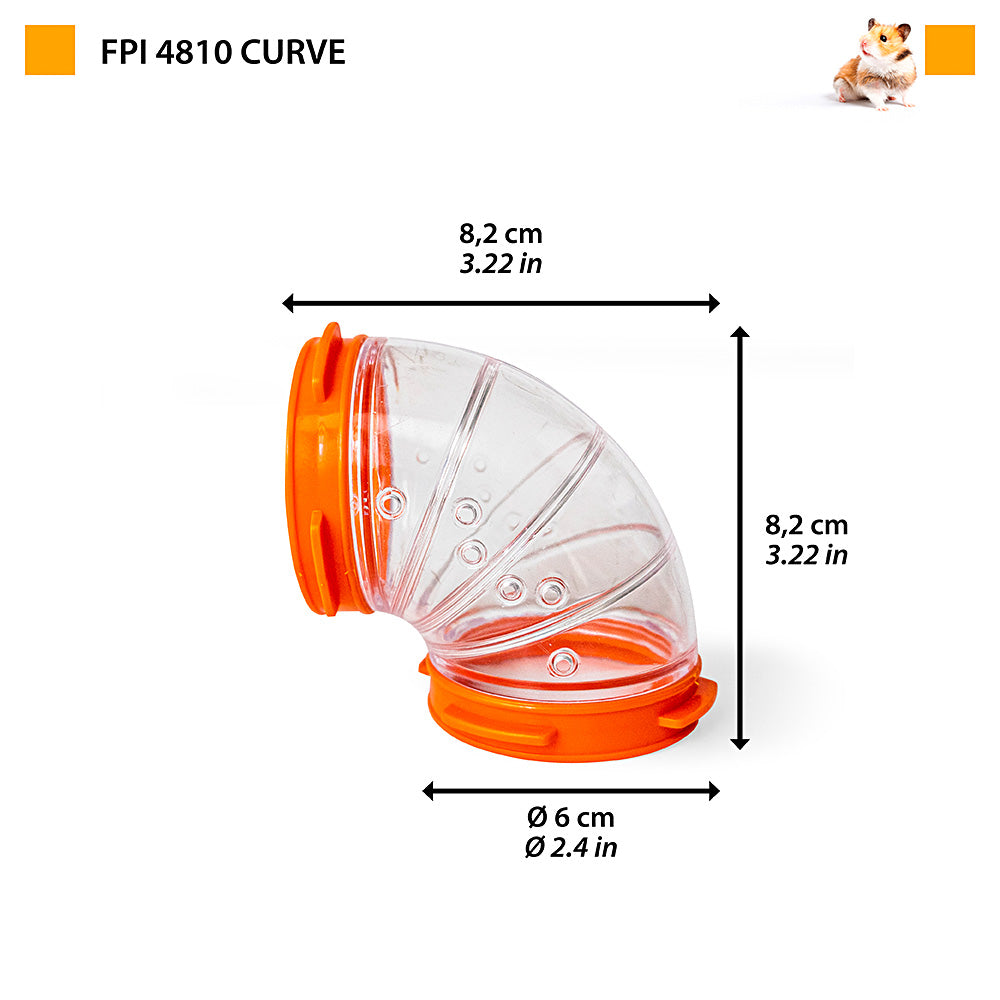 Ferplast Hamster Cage Accessories Tube Curve FPI 4810