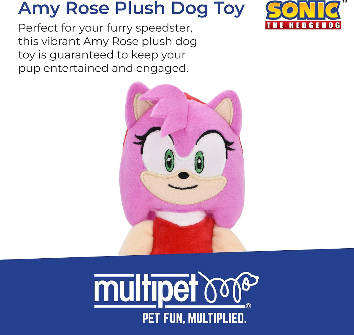 Multipet Sonic the Hedgehog Plush Dog Toy - Amy Rose