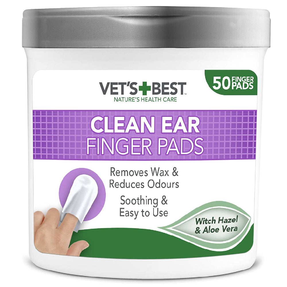 Vets Best Ear Finger Pads for Dogs (50pk)