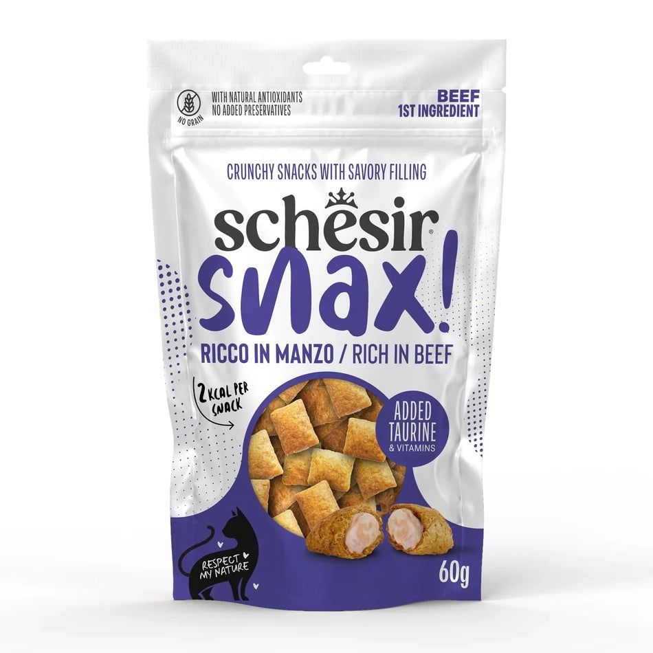 Schesir Snax! Beef Pillows Pouch 60g