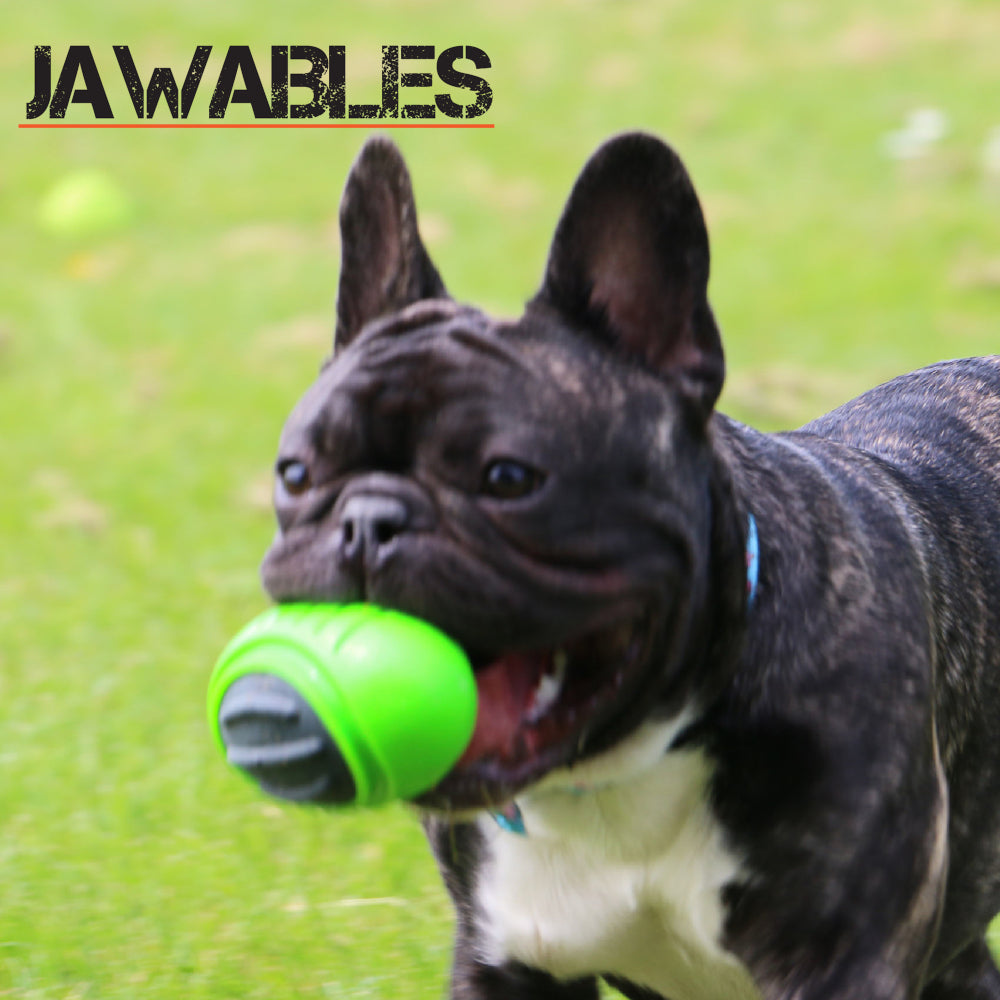 Jawables Extreme Tough Dog Toys Rugby Ball with Squeaker