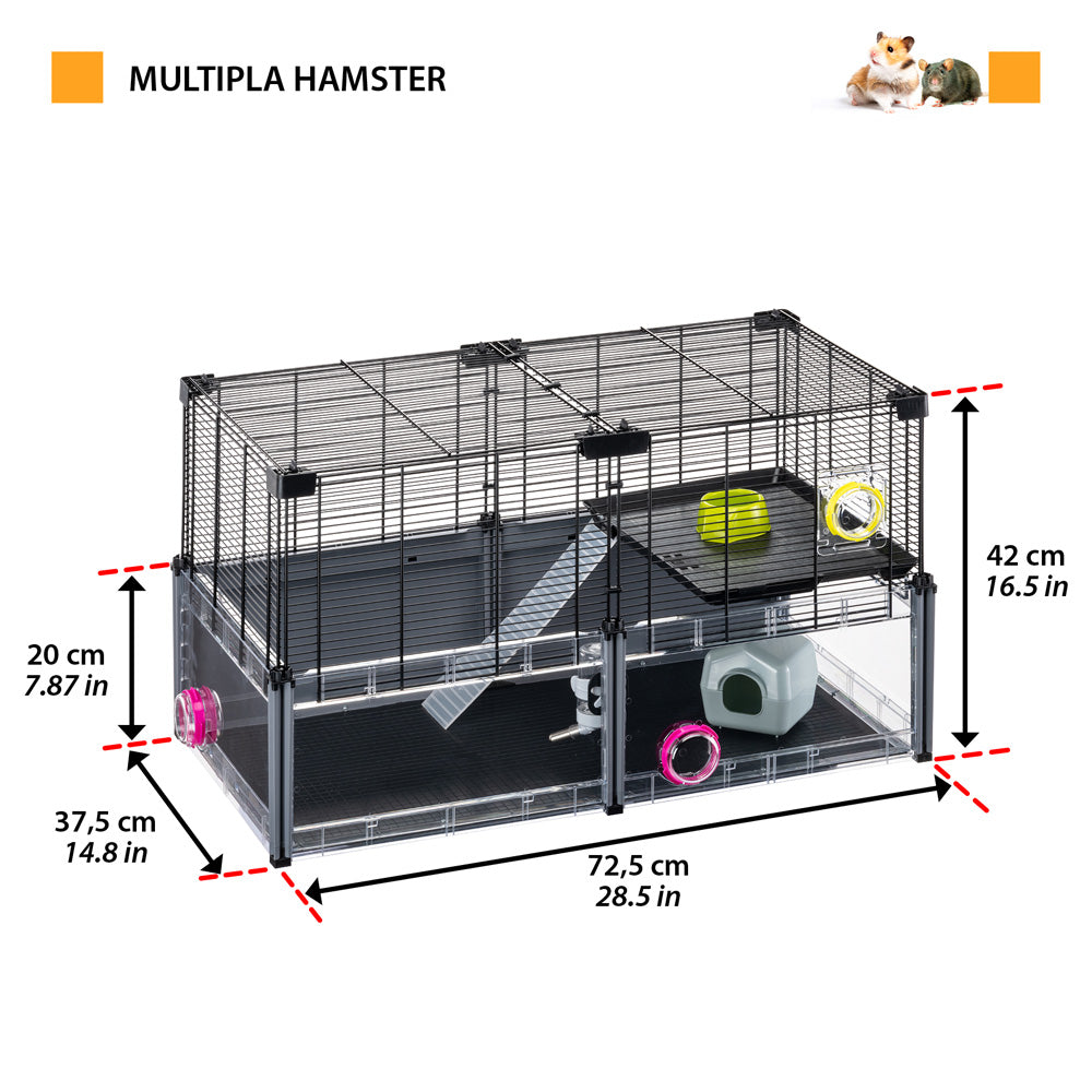 Ferplast Multipla Hamster Cage with Accessories