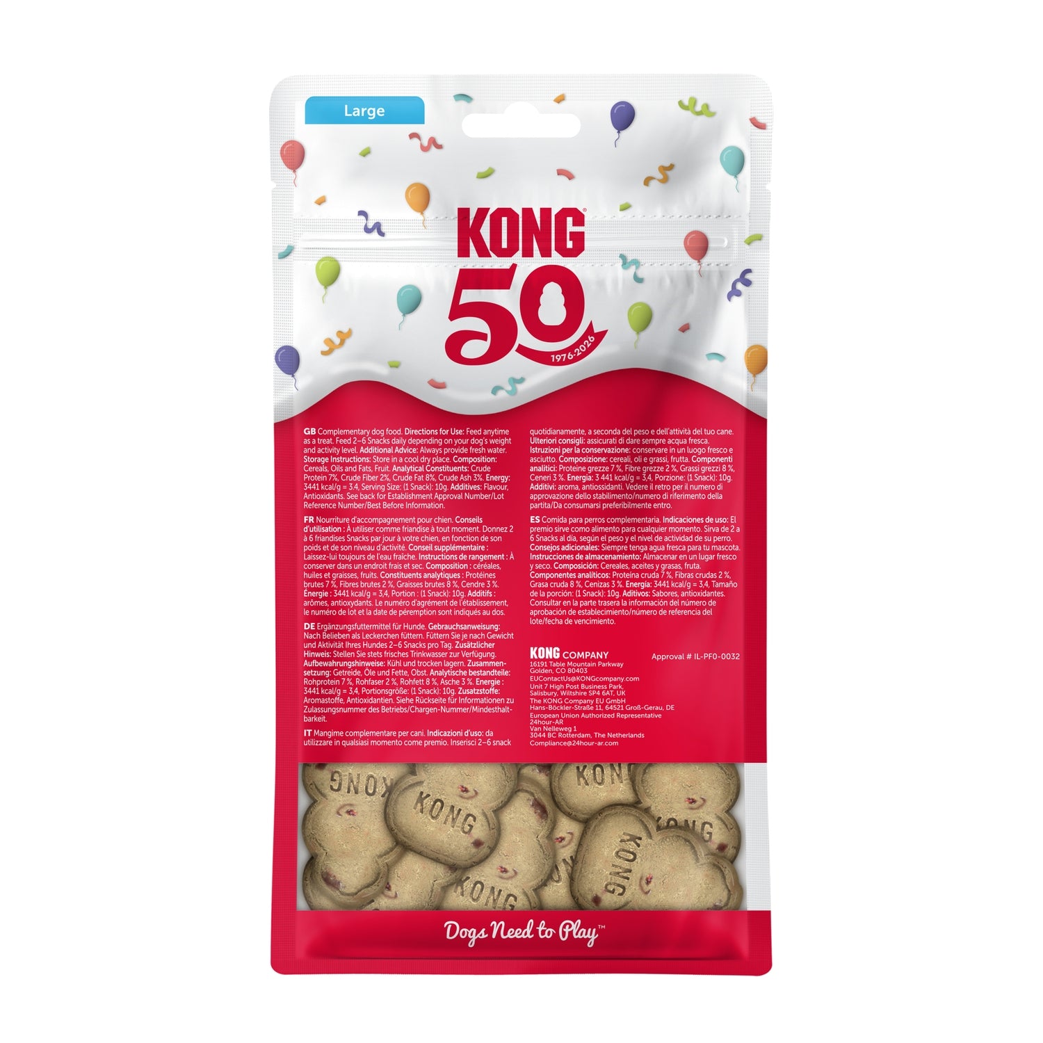 KONG Snacks Birthday Recipe 2 Sizes