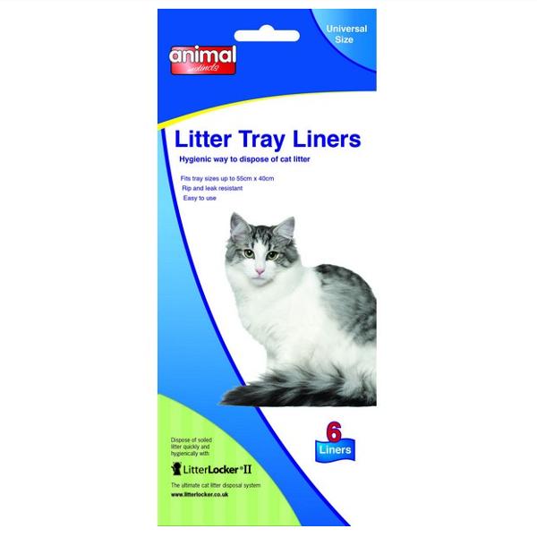 Animal Instincts Cat Litter Tray Liner Universal 55x40cm Pack of 6