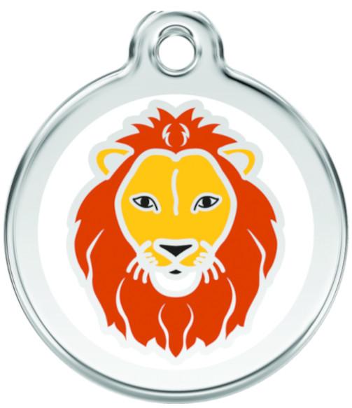 Red Dingo Enamel Dog & Cat ID Tags Lion