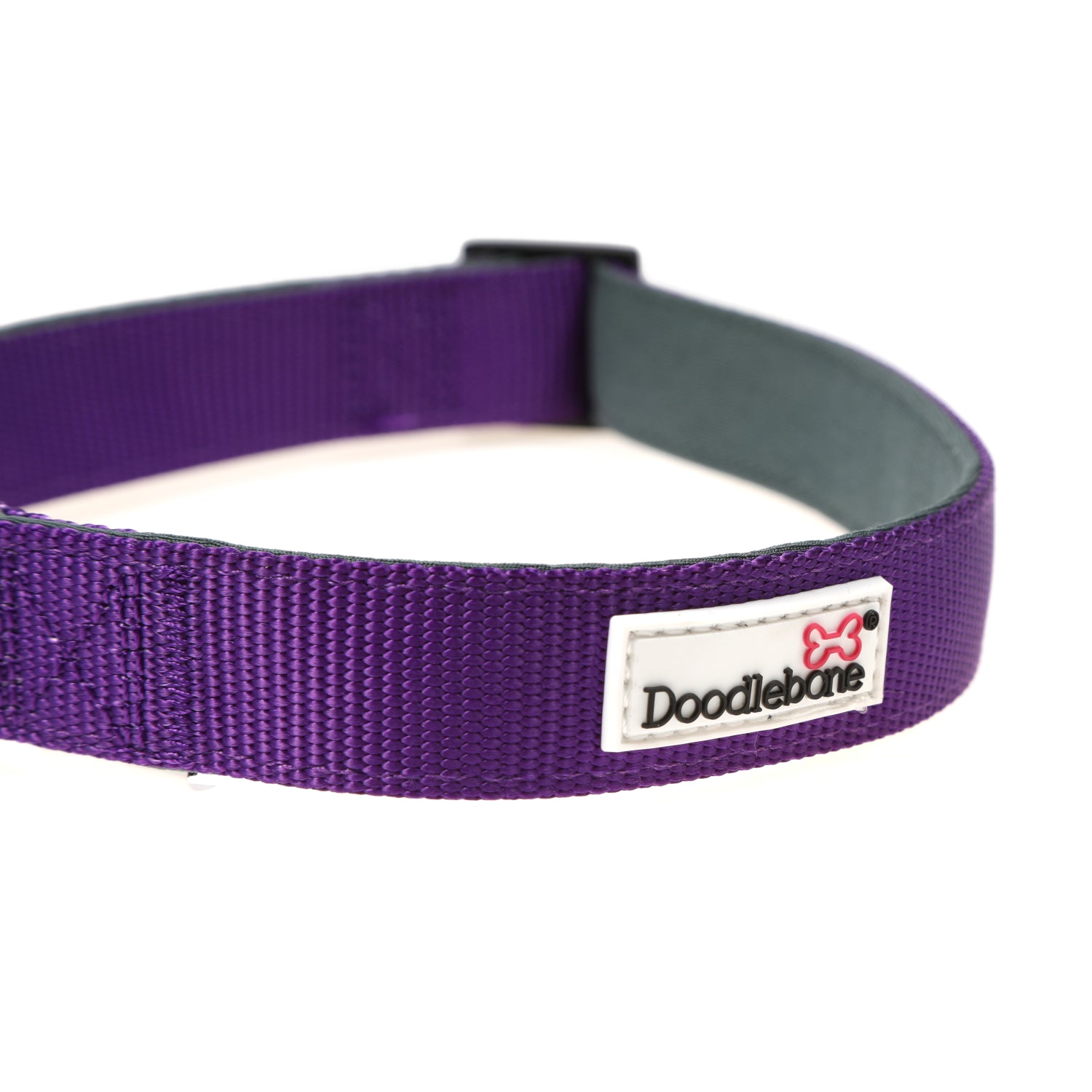 Doodlebone Originals Padded Dog Collar Violet 3 Sizes