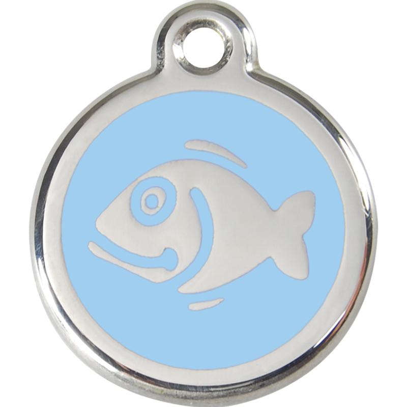 Red Dingo Enamel Cat ID Tags Fish 11 Colours
