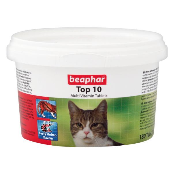Beaphar Top 10 Multi-Vitamin for Cats 180 Tablets