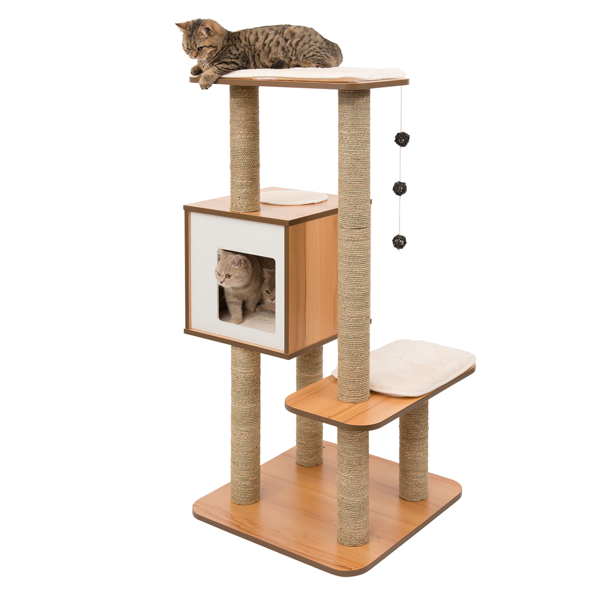 Catit Cat Furniture Vesper High Base Walnut