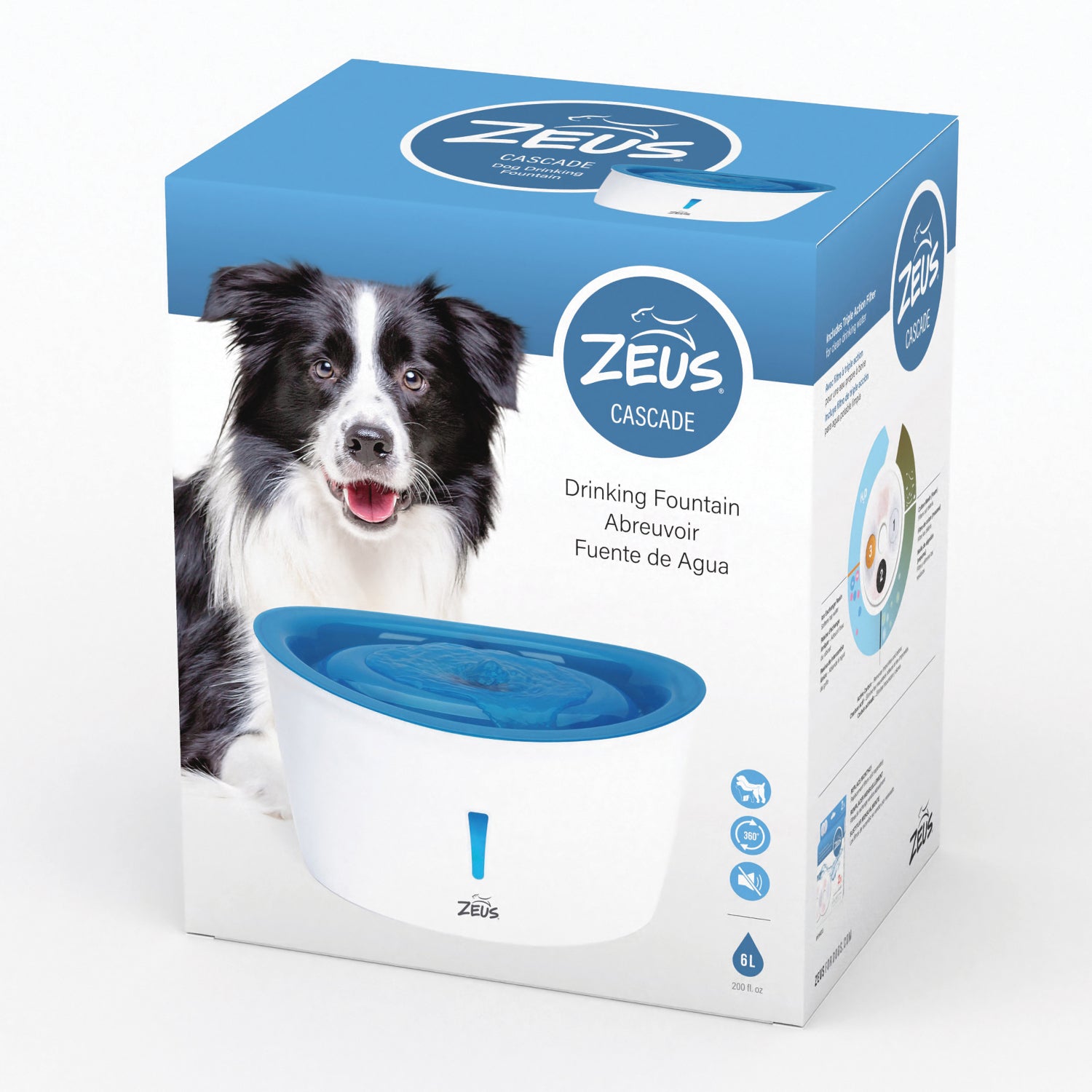 Zeus H2EAU Dog Drinking Fountain 6L