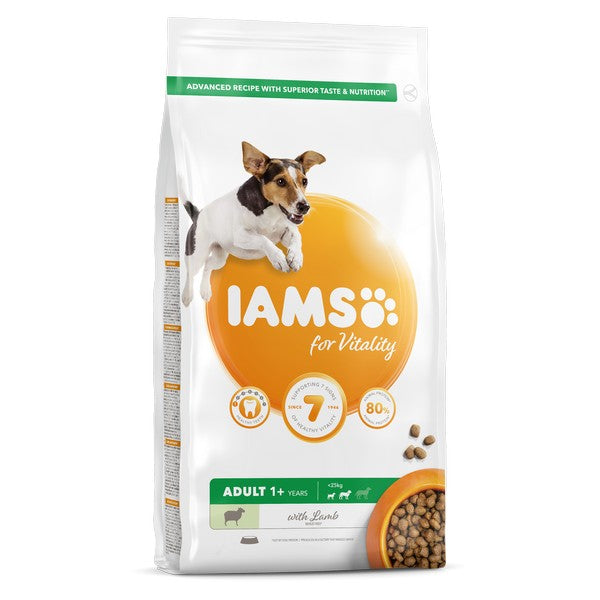 IAMS for Vitality Adult Small & Medium Breeds Lamb 2/12kg