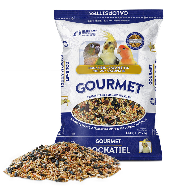 Hagen HARI Gourmet Premium Seed Mix For Cockatiels and Small Hookbills 1.3kg (2.5 lb)