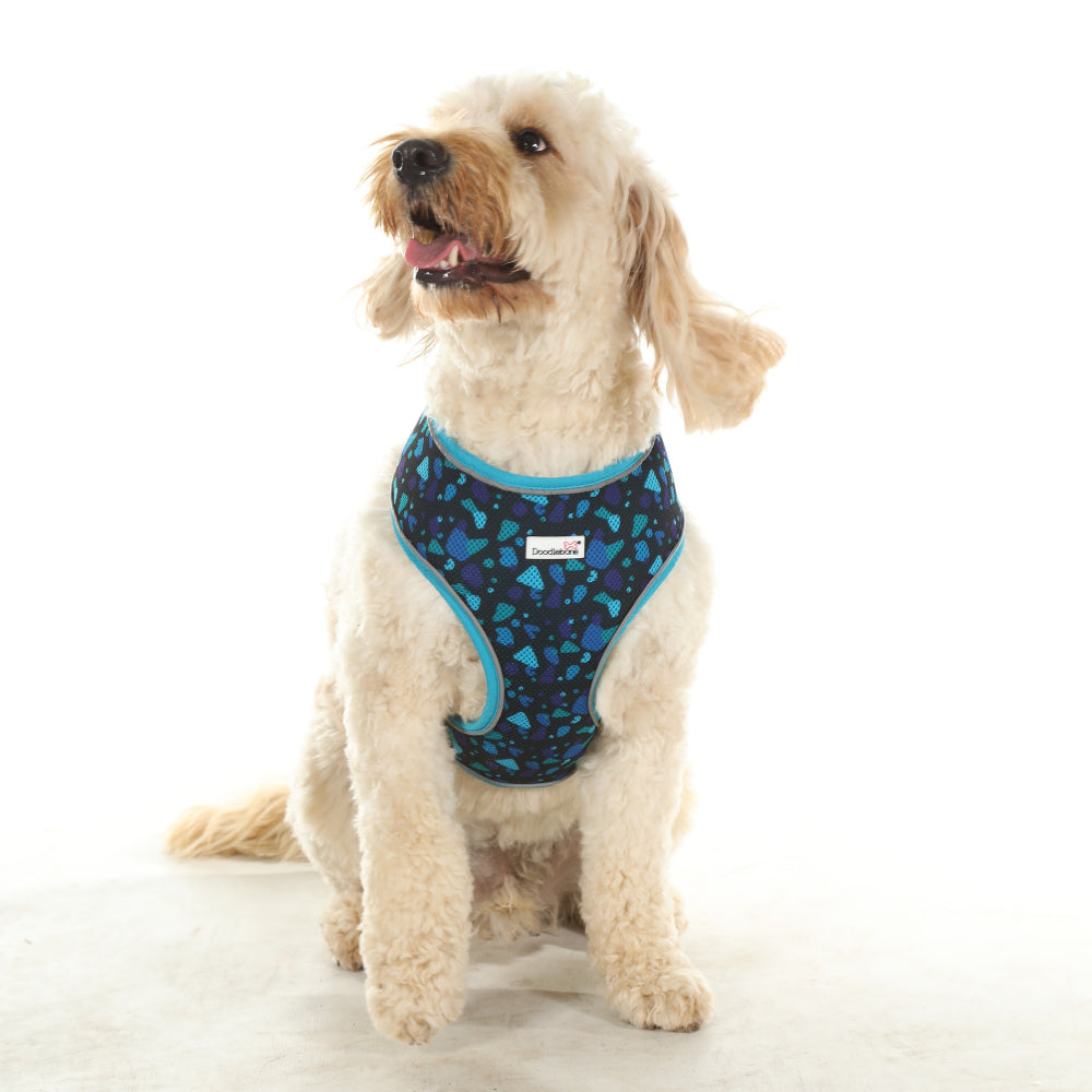 Doodlebone Originals Airmesh Pattern Dog Harness Smokey Camo 6 Sizes