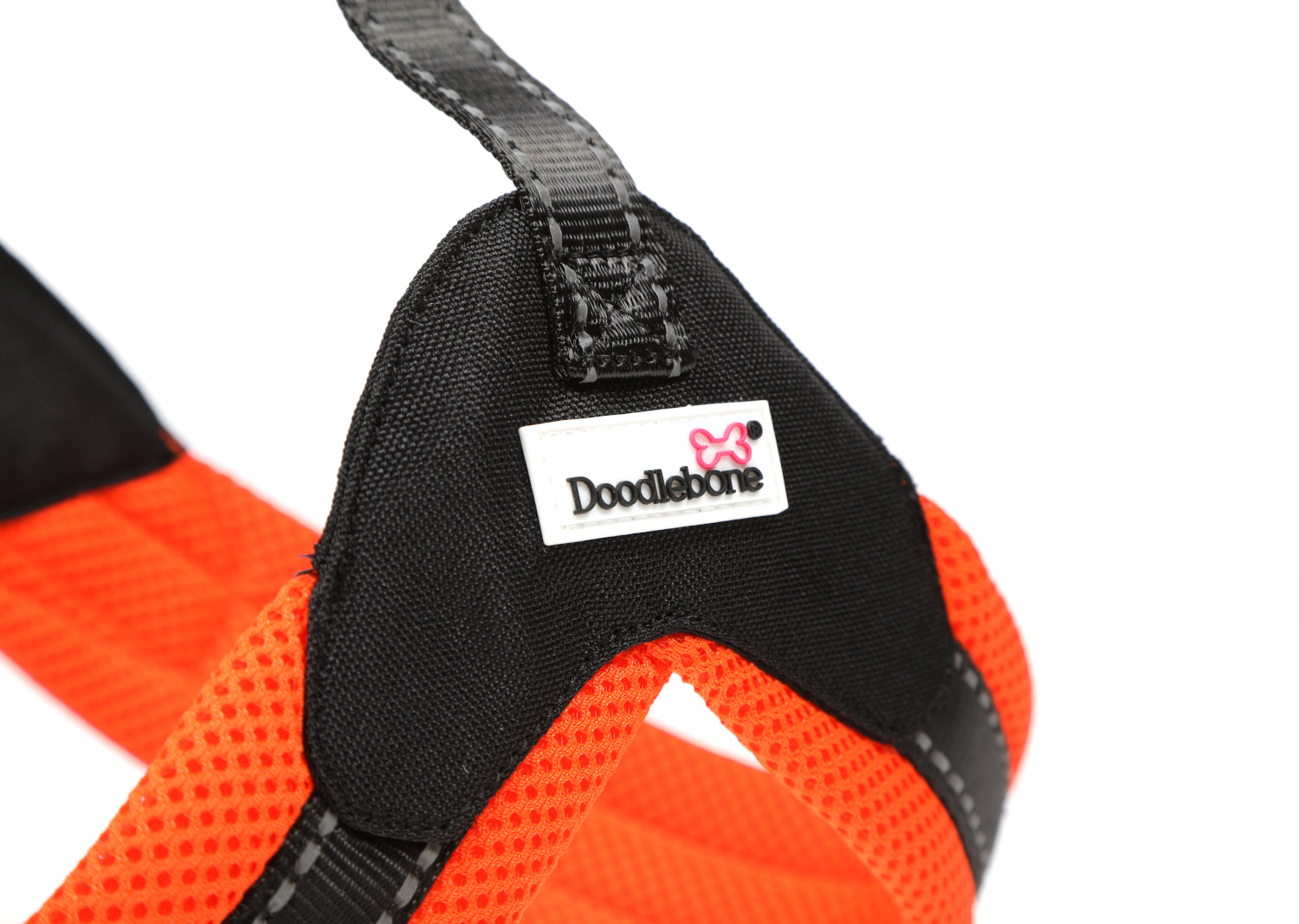Doodlebone Originals Boomerang Dog Harness Tangerine 4 Sizes