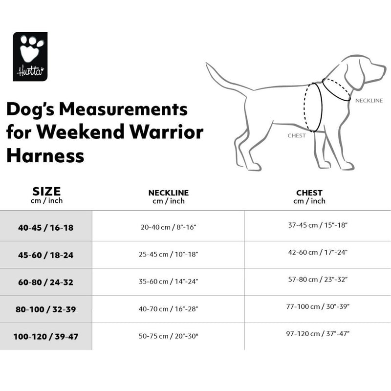 Hurtta Weekend Warrior Dog Harnesses Neon Licorice 5 Sizes