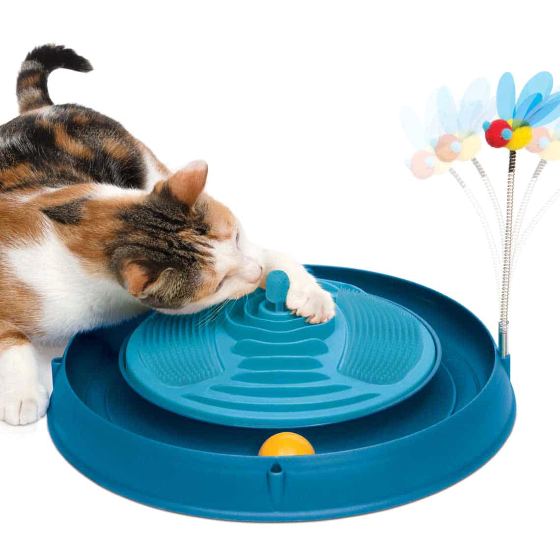 Catit Play Circuit Ball Toy with Catnip Massager