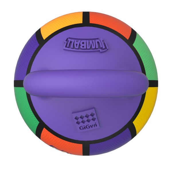 GiGwi 'Jumball ' Basketball Ball with rubber handle Multi-Coloured