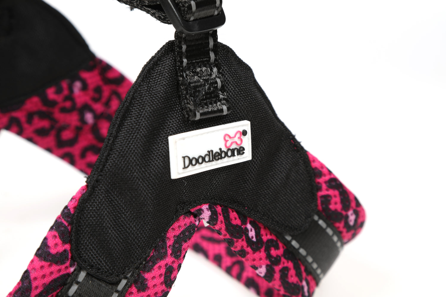 Doodlebone Originals Boomerang Pattern Dog Harness Bright Leopard 4 Sizes