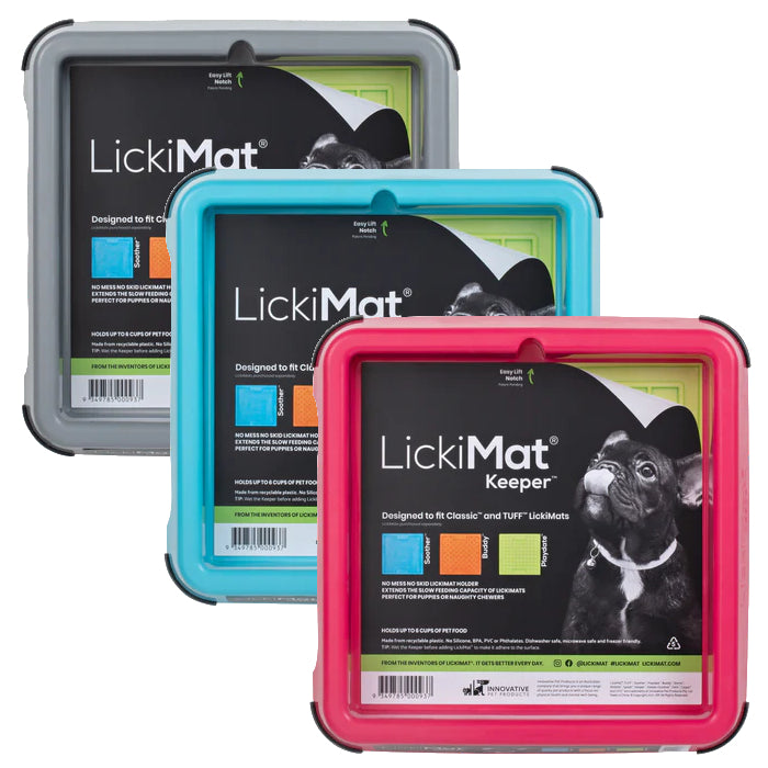 LickiMat Indoor Keeper Dog Lick Mat Bowl 3 Colours