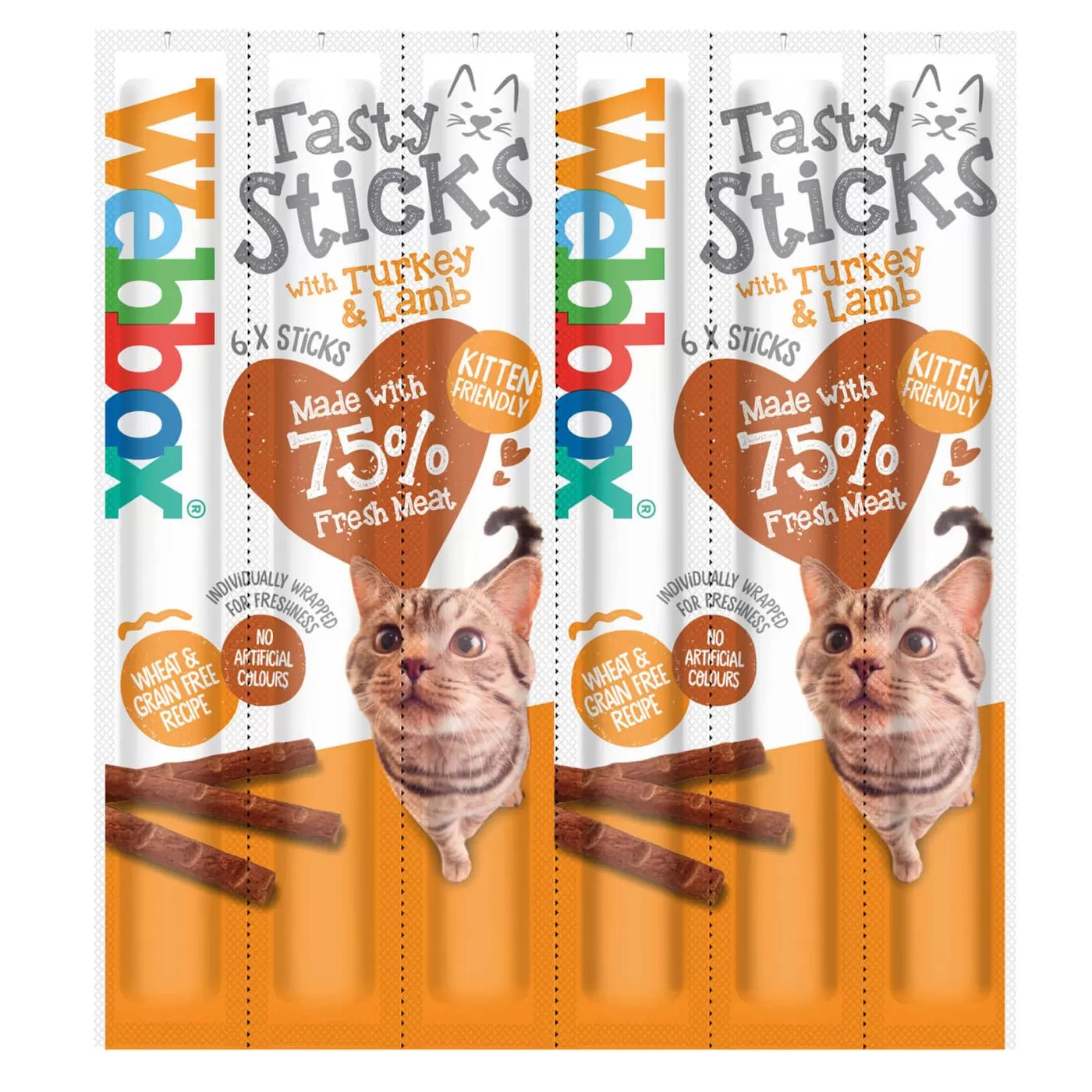Webbox Tasty Sticks Cat Treats Turkey & Lamb