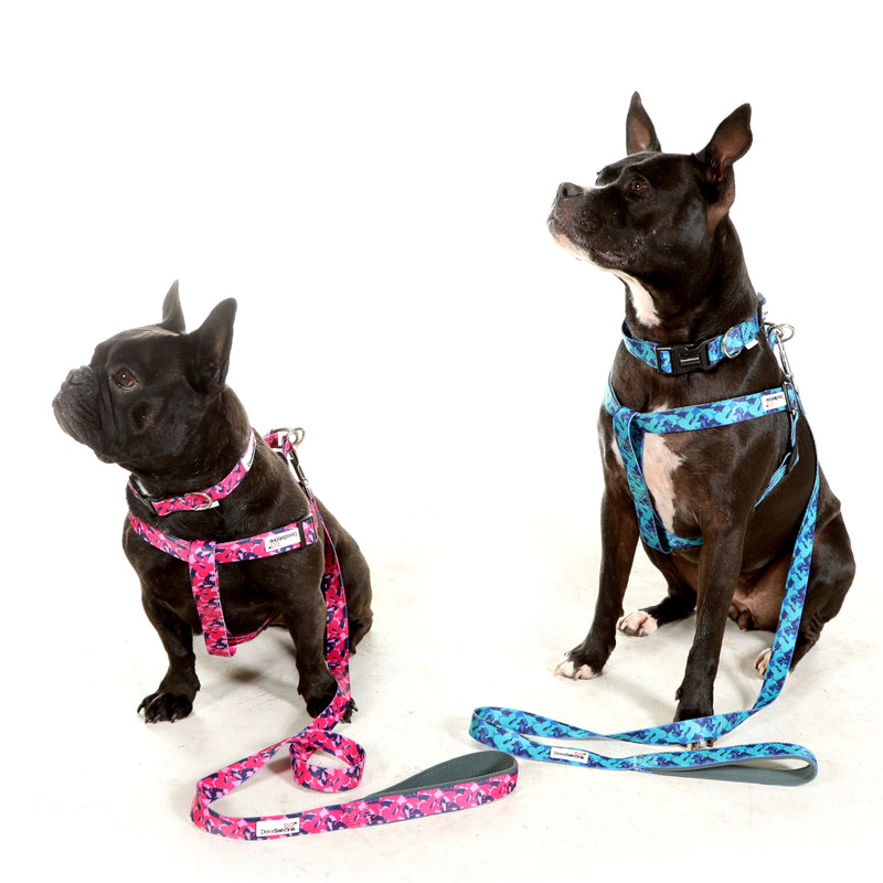 Doodlebone Originals Pattern Dog Harness Pink Addiction 4 Sizes
