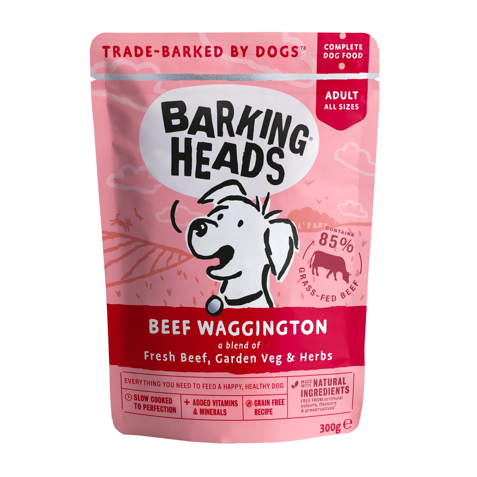 Barking Heads Dog Food Wet Pouches Waggington 300g