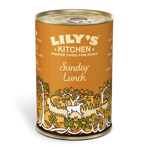 Lily's Kitchen Sunday Lunch Chicken / Vegetables Canned Dog Food 400g