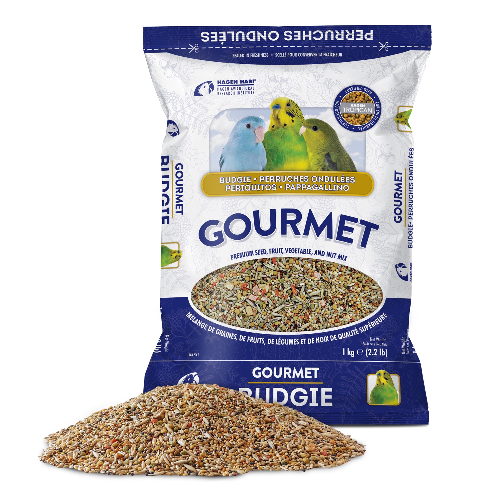 Hagen HARI Gourmet Premium Seed Mix for Budgies 1kg