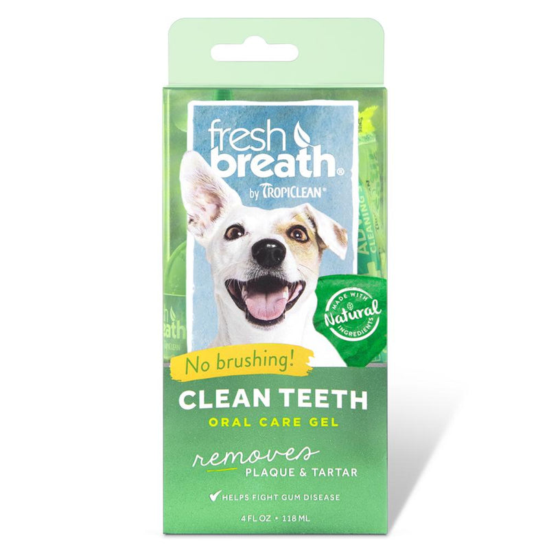 Tropiclean Fresh Breath Oral Dental Care Gel for Dogs 118ml